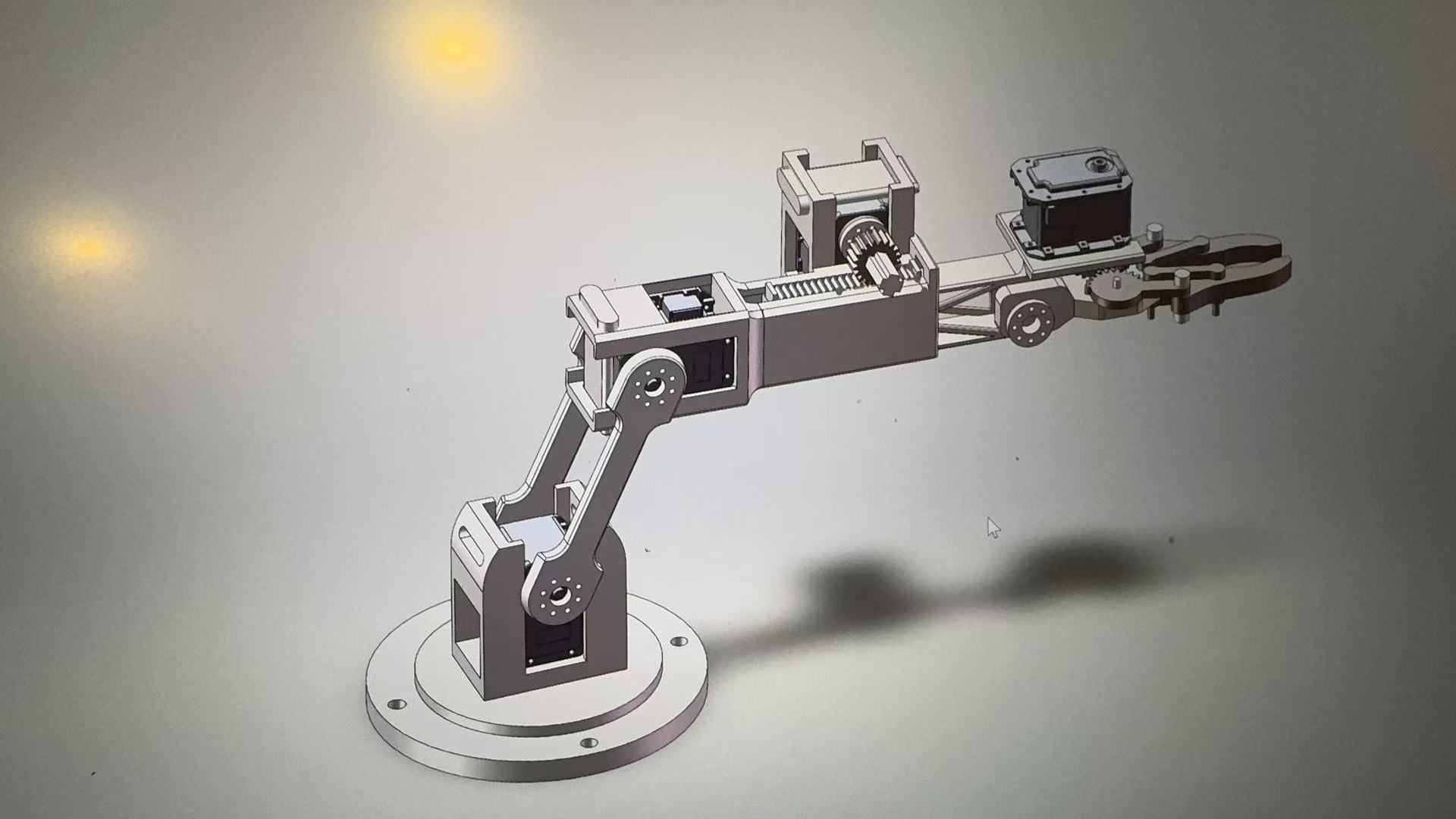 CAD of 3-DOF manipulator arm